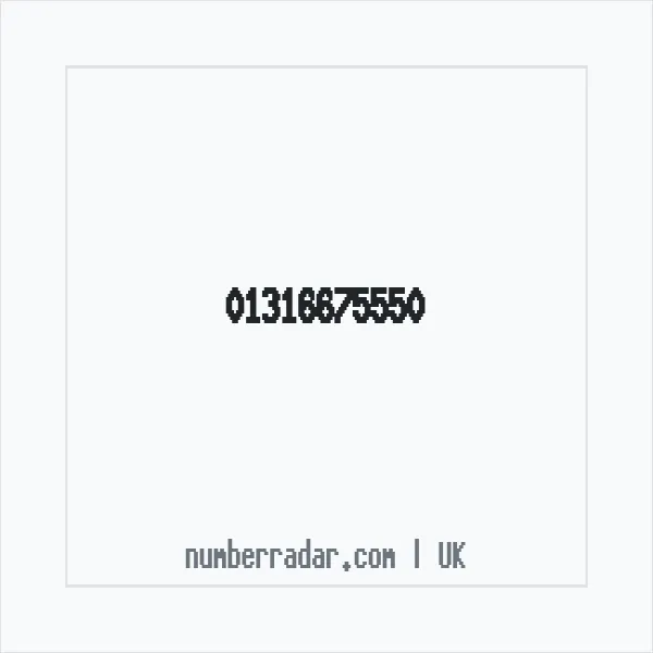 Reverse number check for +44 131 667 5550 — who called me?
