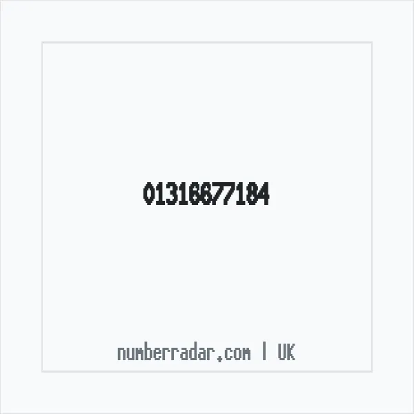 Reverse number check for +44 131 667 7184 — who called me?