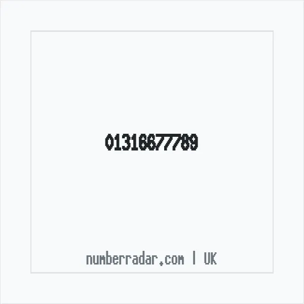 Reverse number check for +44 131 667 7789 — who called me?