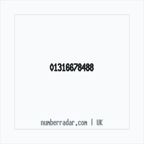 Reverse number check for +44 131 667 8488 — who called me?