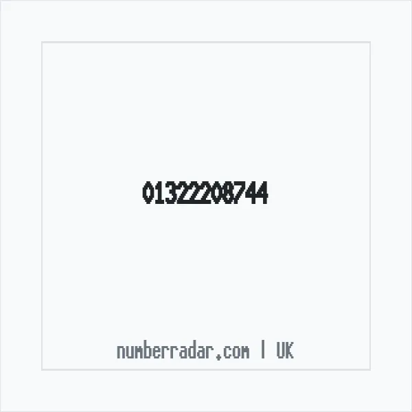 Reverse number check for +44 1322 208744 — who called me?