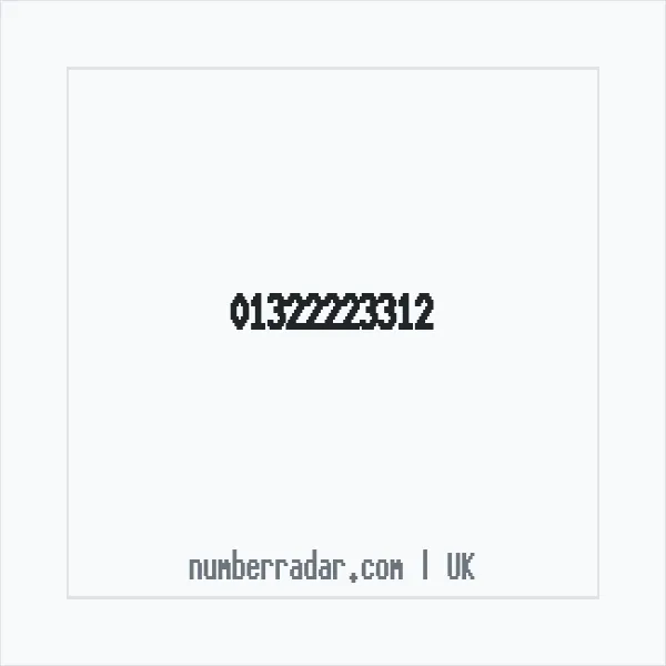 Reverse number check for +44 1322 223312 — who called me?