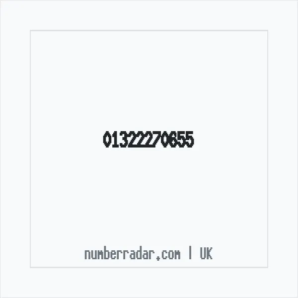 Reverse number check for +44 1322 270655 — who called me?