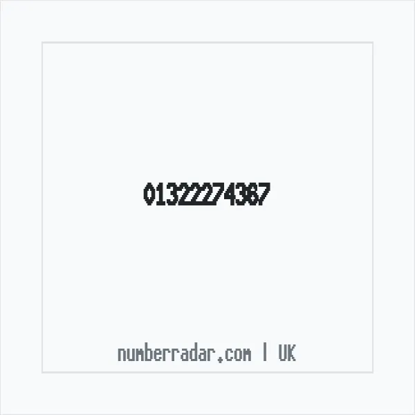 Reverse number check for +44 1322 274367 — who called me?