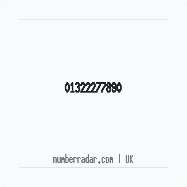 Reverse number check for +44 1322 277890 — who called me?