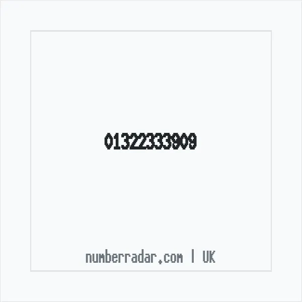 Reverse number check for +44 1322 333909 — who called me?