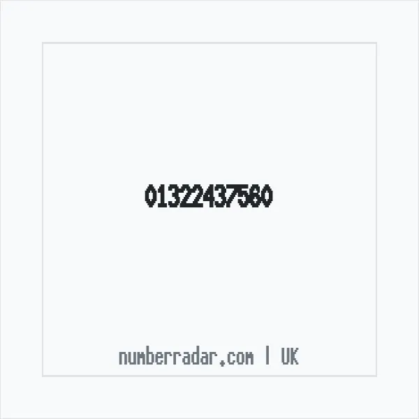 Reverse number check for +44 1322 437560 — who called me?