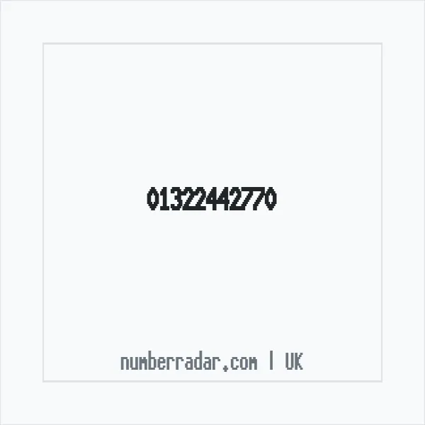 Reverse number check for +44 1322 442770 — who called me?