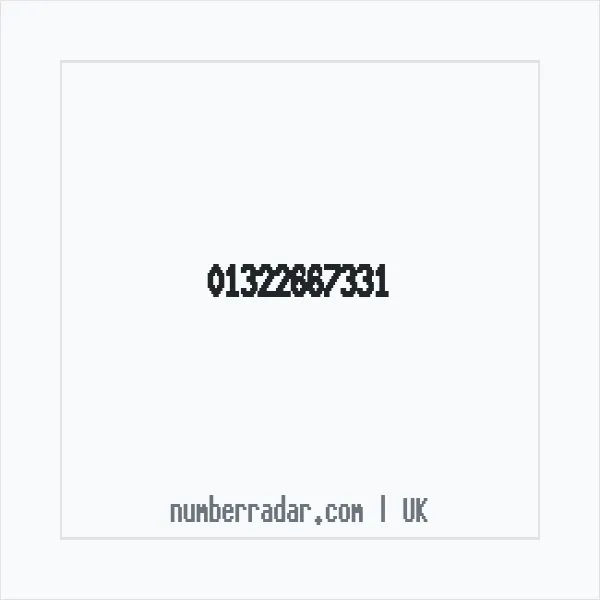 Reverse number check for +44 1322 667331 — who called me?