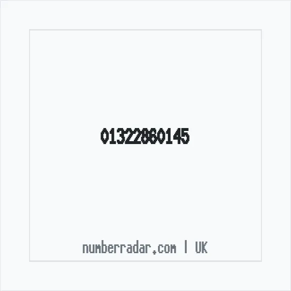 Reverse number check for +44 1322 860145 — who called me?