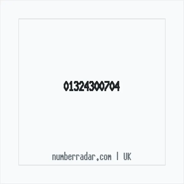 Reverse number check for +44 1324 300704 — who called me?