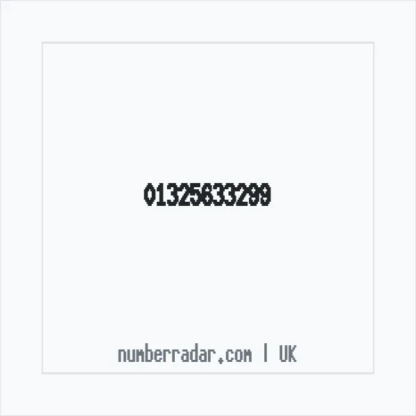 Reverse number check for +44 1325 633299 — who called me?
