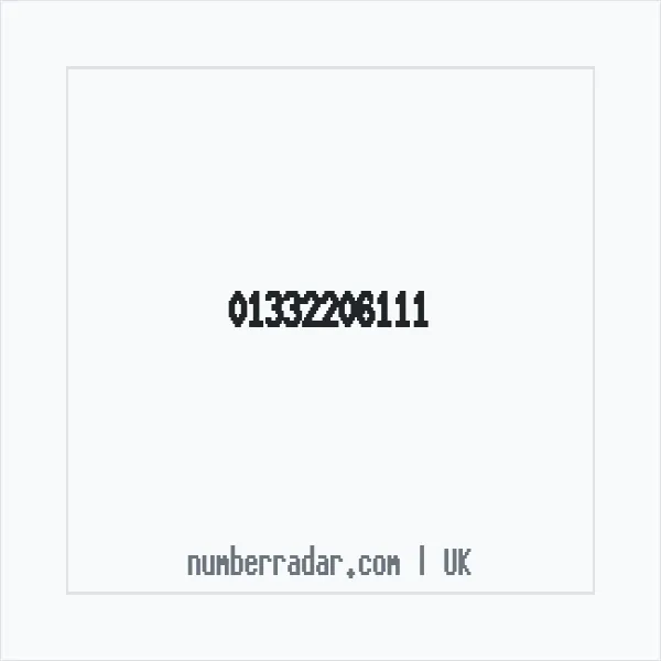 Reverse number check for +44 1332 206111 — who called me?