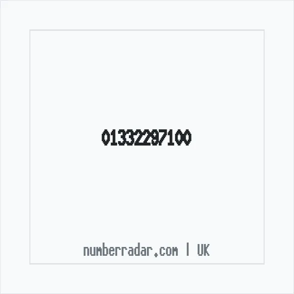 Reverse number check for +44 1332 297100 — who called me?