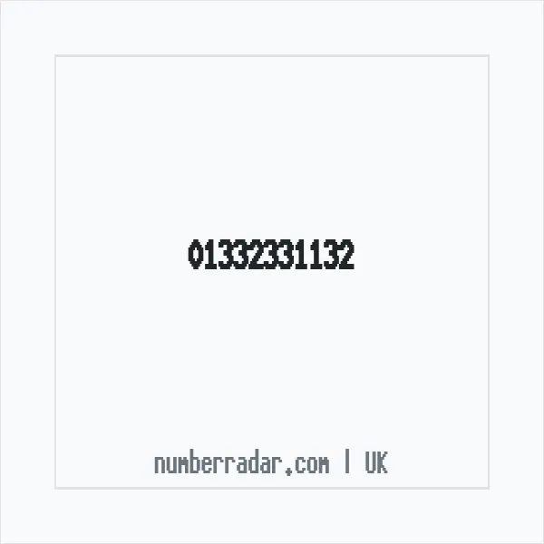 Reverse number check for +44 1332 331132 — who called me?