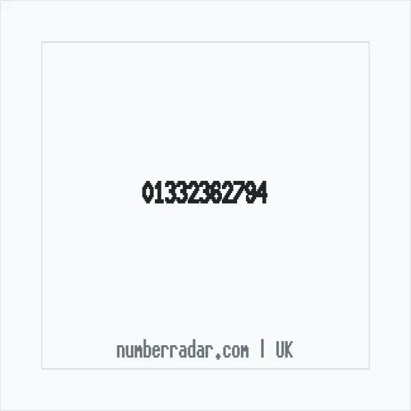 Reverse number check for +44 1332 362794 — who called me?