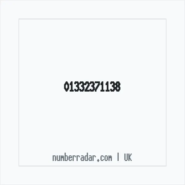 Reverse number check for +44 1332 371138 — who called me?