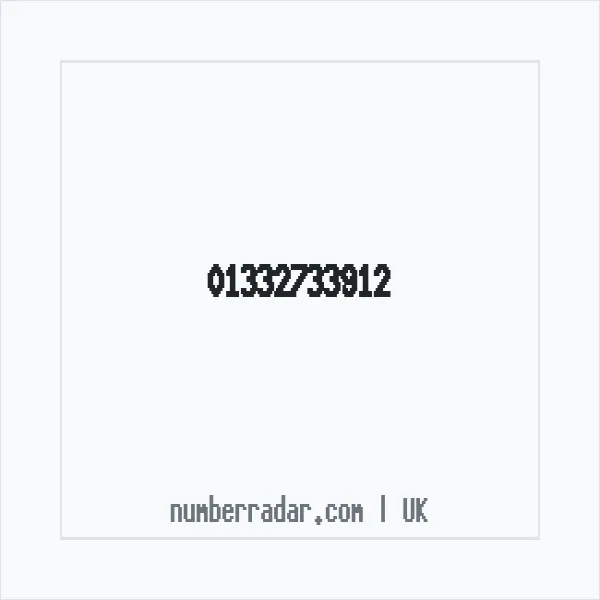 Reverse number check for +44 1332 733912 — who called me?