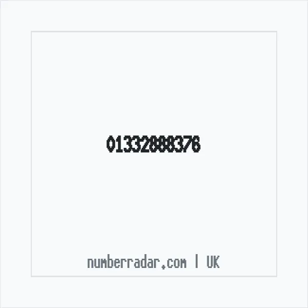 Reverse number check for +44 1332 888376 — who called me?