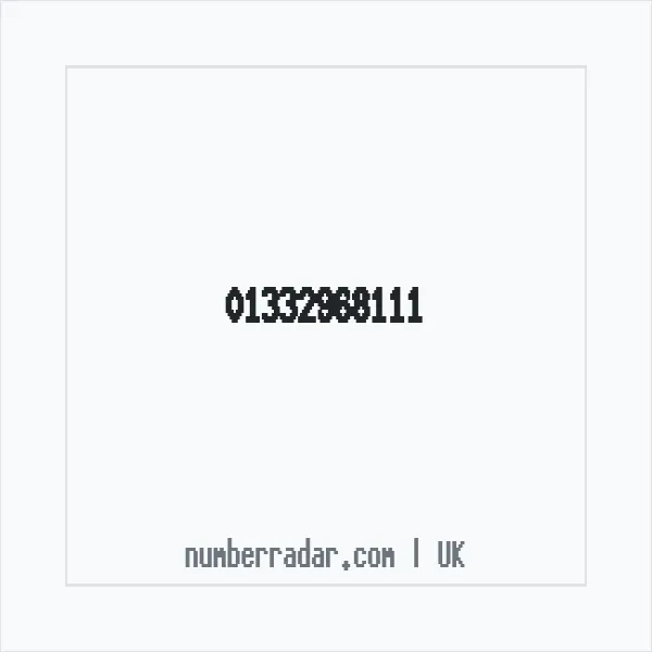 Reverse number check for +44 1332 968111 — who called me?