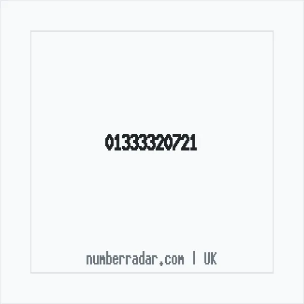 Reverse number check for +44 1333 320721 — who called me?