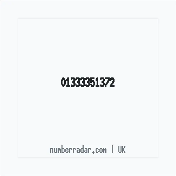 Reverse number check for +44 1333 351372 — who called me?