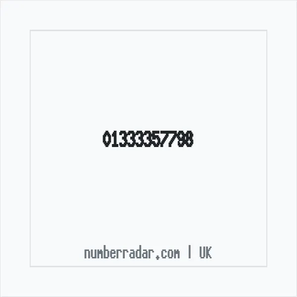 Reverse number check for +44 1333 357798 — who called me?