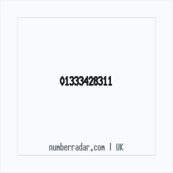 Reverse number check for +44 1333 428311 — who called me?
