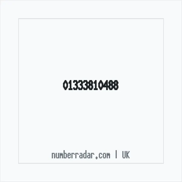 Reverse number check for +44 1333 810488 — who called me?