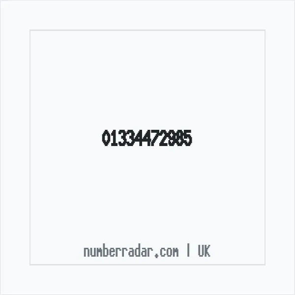 Reverse number check for +44 1334 472985 — who called me?