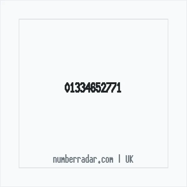 Reverse number check for +44 1334 652771 — who called me?