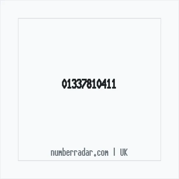 Reverse number check for +44 1337 810411 — who called me?