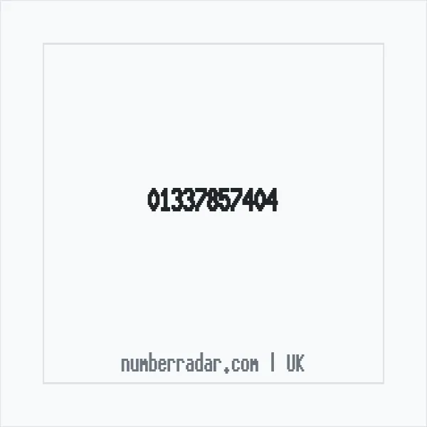 Reverse number check for +44 1337 857404 — who called me?