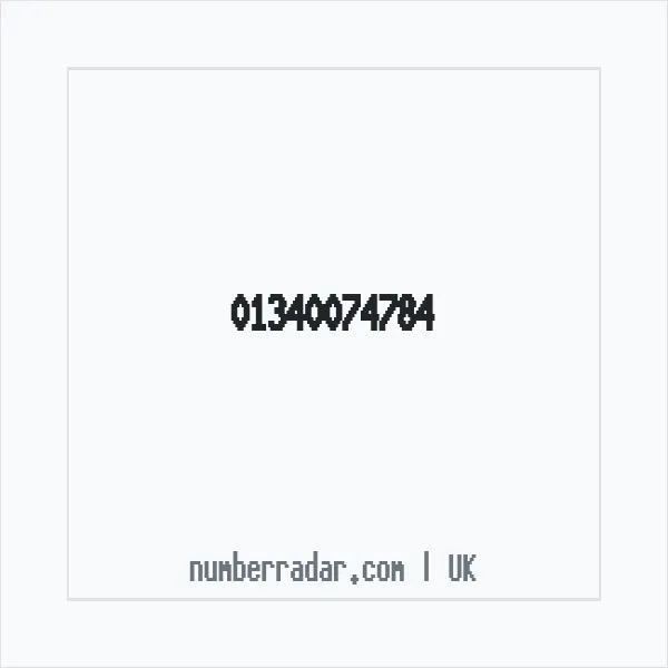 Reverse number check for +44 1340 074784 — who called me?