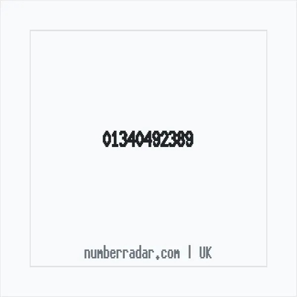 Reverse number check for +44 1340 492389 — who called me?