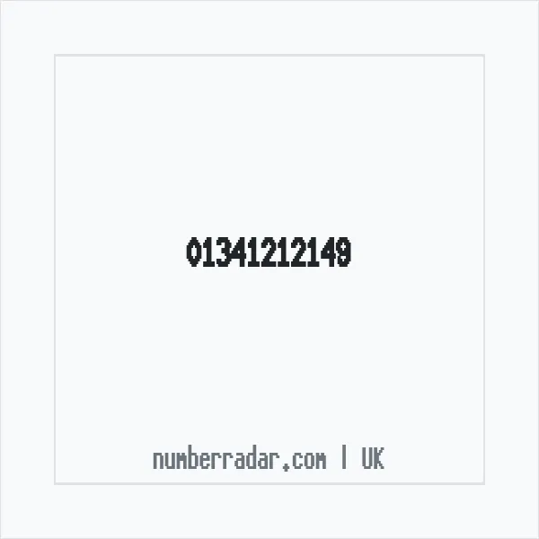 Reverse number check for +44 1341 212149 — who called me?