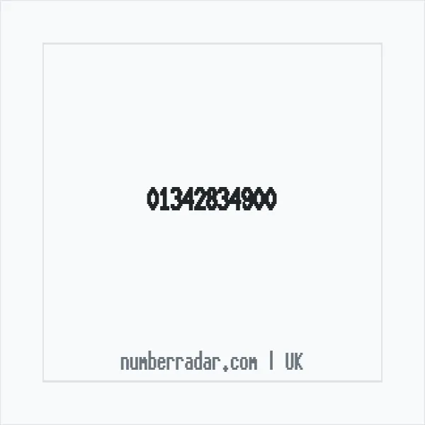 Reverse number check for +44 1342 834900 — who called me?