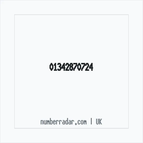 Reverse number check for +44 1342 870724 — who called me?