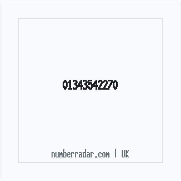Reverse number check for +44 1343 542270 — who called me?