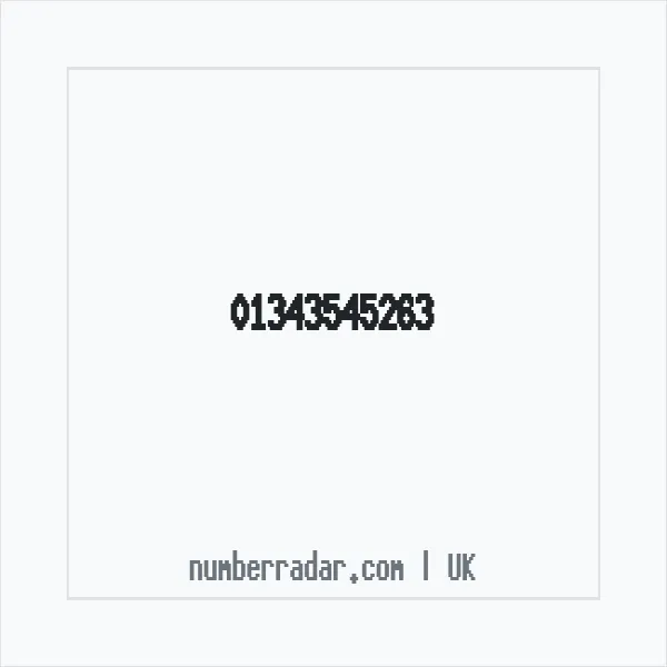 Reverse number check for +44 1343 545263 — who called me?