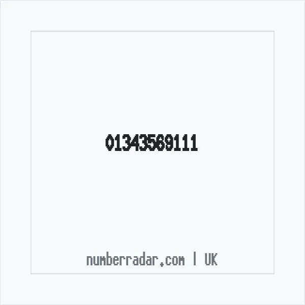 Reverse number check for +44 1343 569111 — who called me?