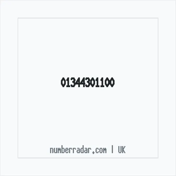 Reverse number check for +44 1344 301100 — who called me?