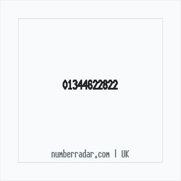 Reverse number check for +44 1344 622822 — who called me?