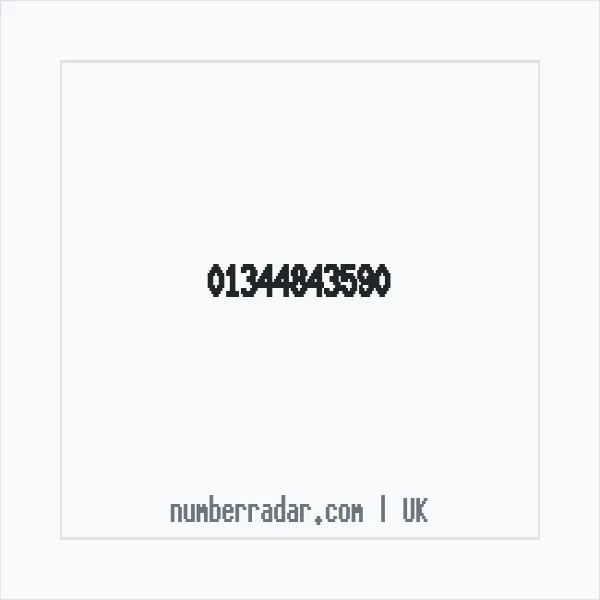 Reverse number check for +44 1344 843590 — who called me?