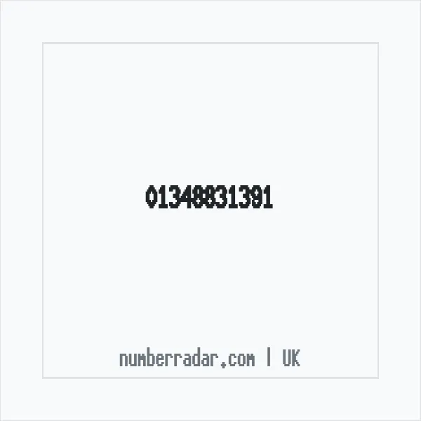 Reverse number check for +44 1348 831391 — who called me?