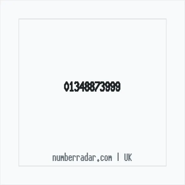Reverse number check for +44 1348 873999 — who called me?