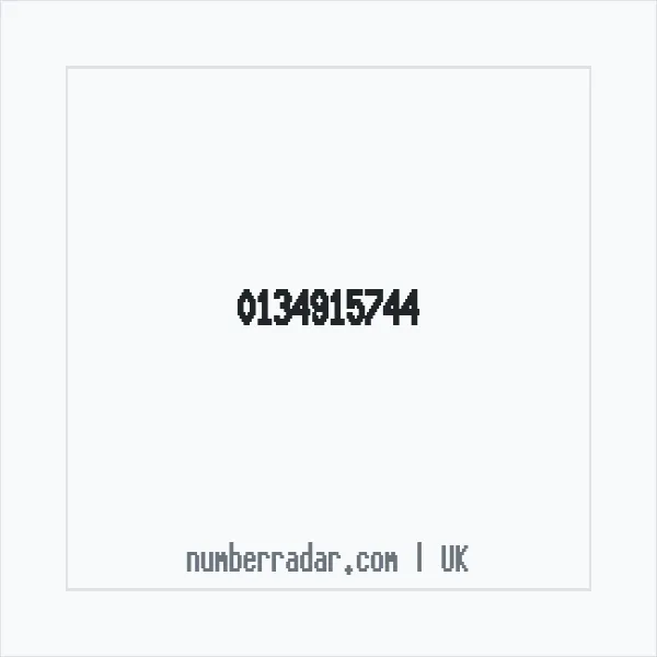 Reverse number check for +44 134915744 — who called me?