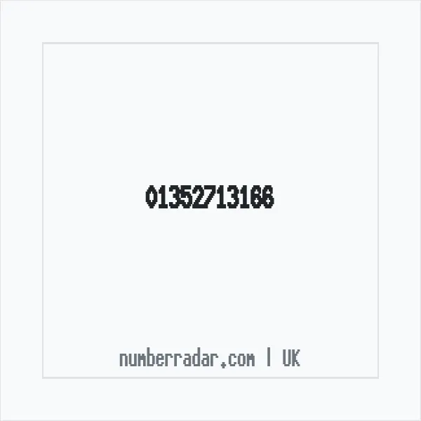 Reverse number check for +44 1352 713166 — who called me?