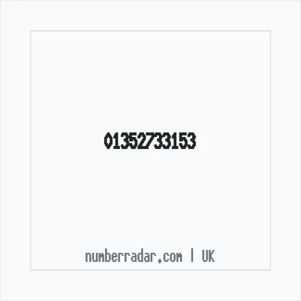 Reverse number check for +44 1352 733153 — who called me?