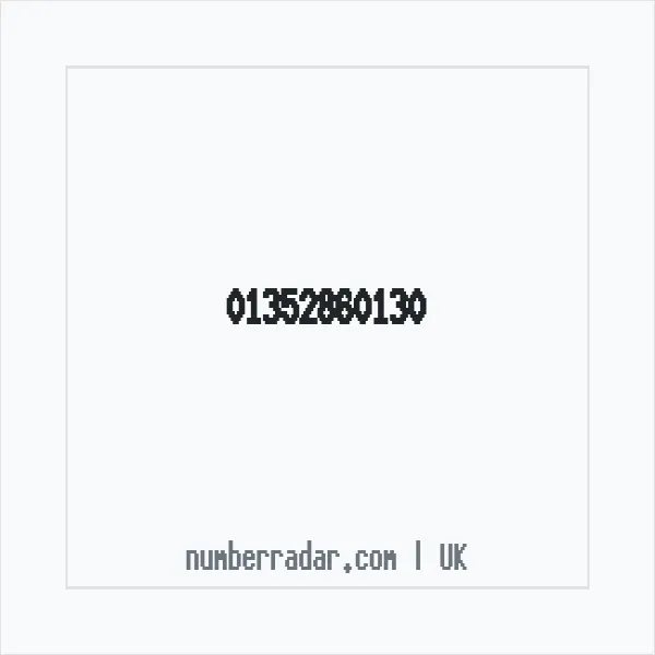 Reverse number check for +44 1352 860130 — who called me?
